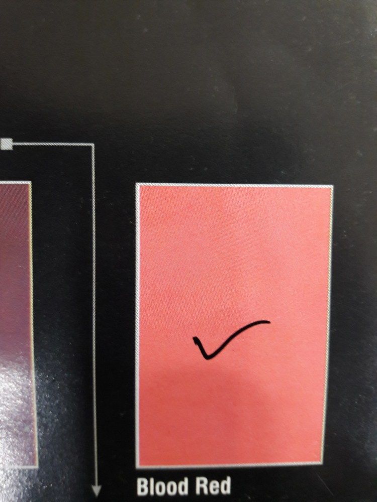 BLOOD RED